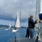 Patrick your skipper during the navigation in Greece Ionian see